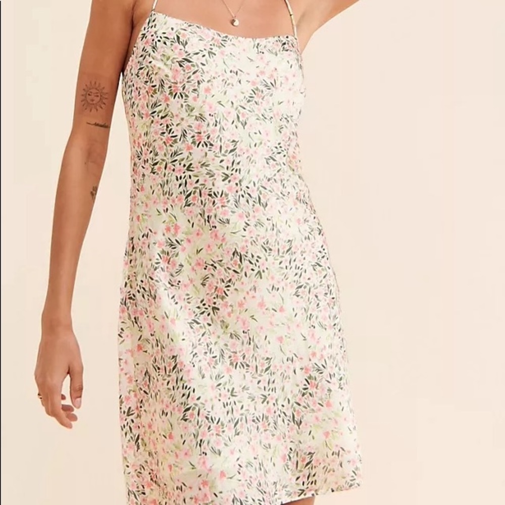Floral Slip Mini Dress - Picture 2 of 10